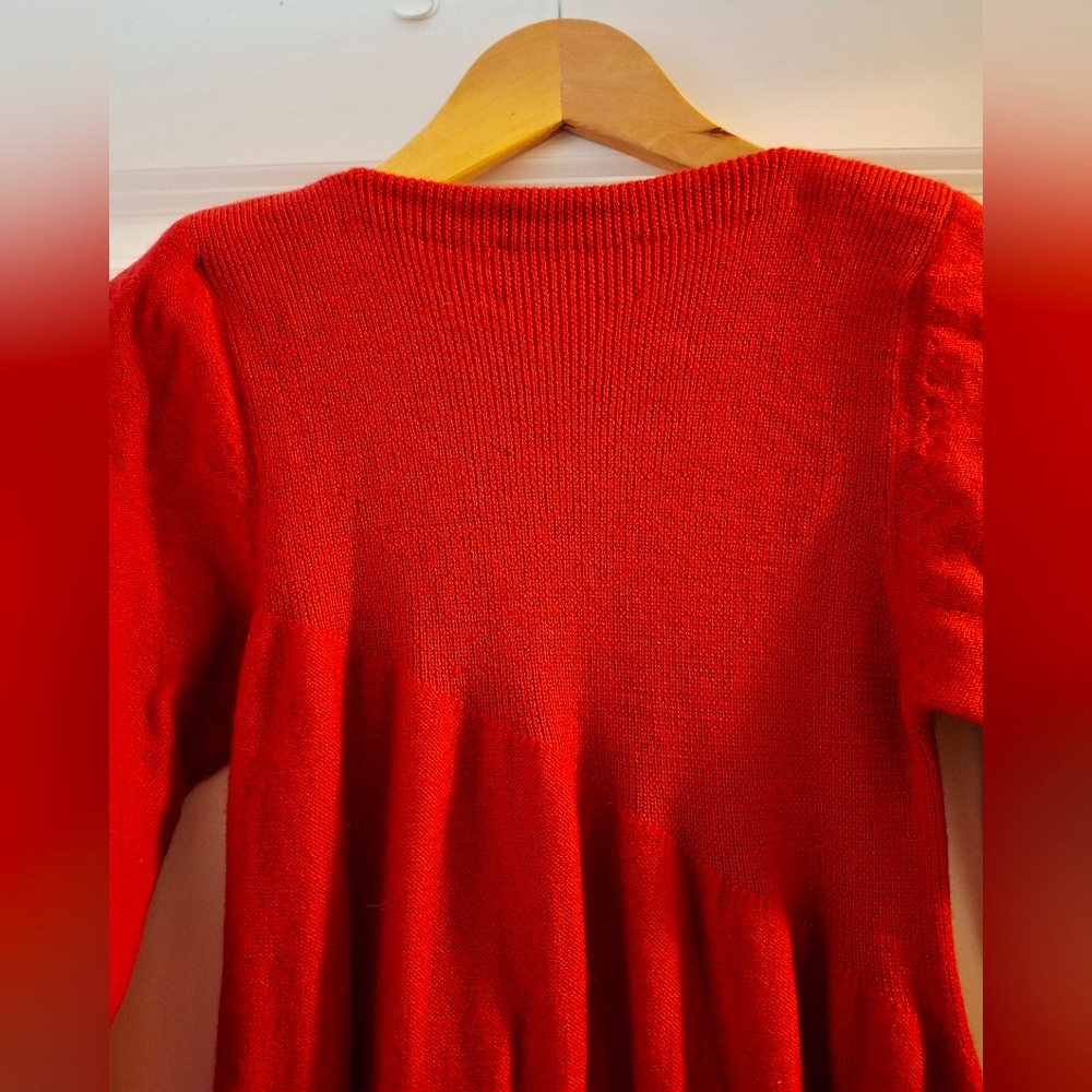 Vintage 80s Oscar de la Renta Merino Wool Knit Dress (S) - Picture 5 of 7